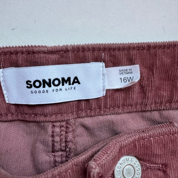 Sonoma Straight Leg Cords Size 16W - Picture 2 of 4